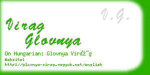 virag glovnya business card